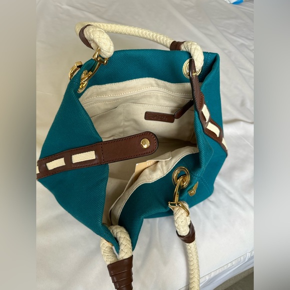 Michael Kors Blue Canvas Marina Grab Tote - Picture 5 of 9